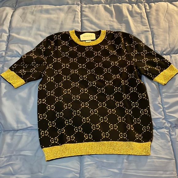 Gucci GG cotton lame top - Picture 2 of 5